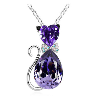 Precious Cat Pendant Necklace
